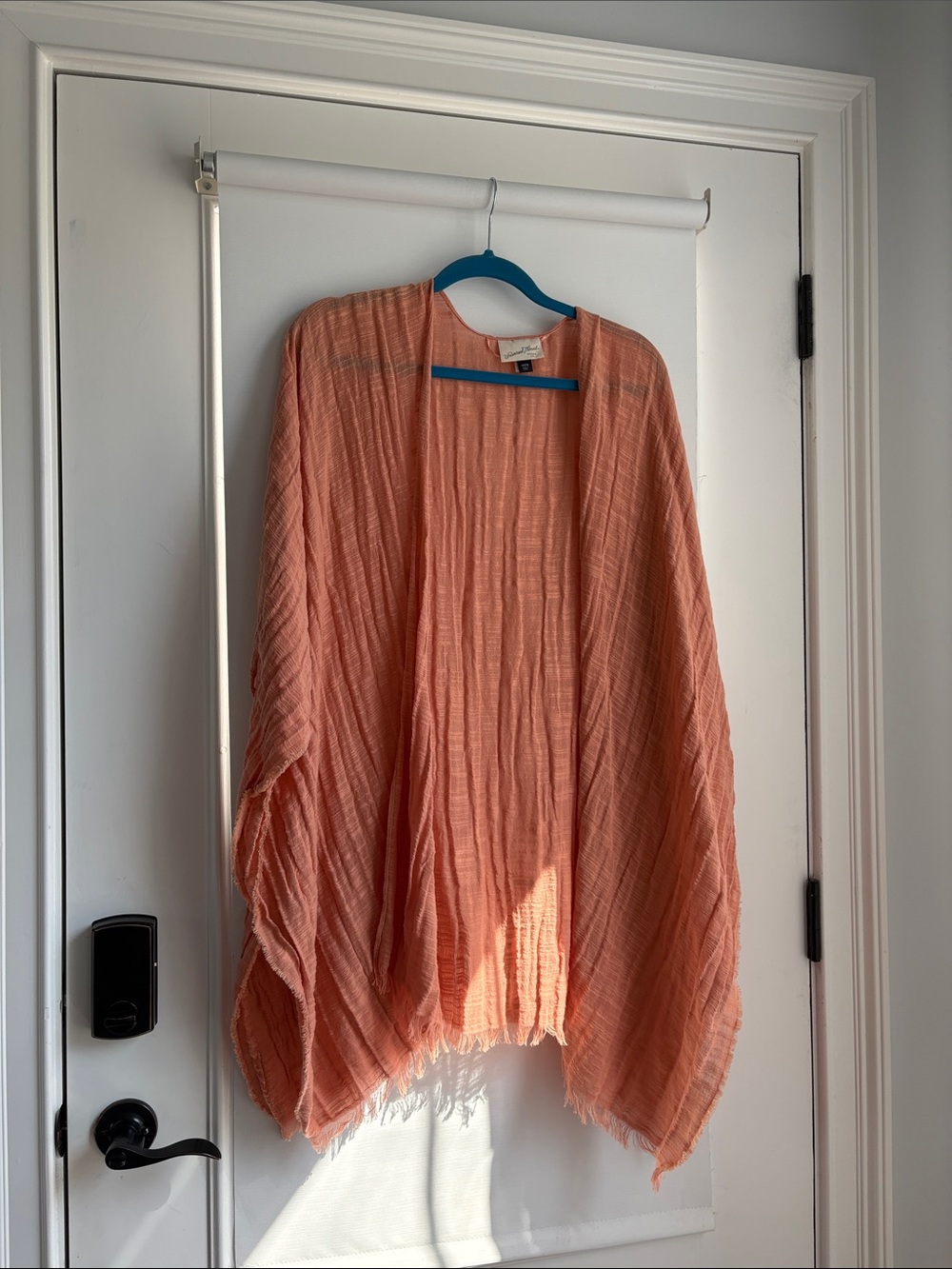 Universal Thread Peach Open-Front Shawl Cover